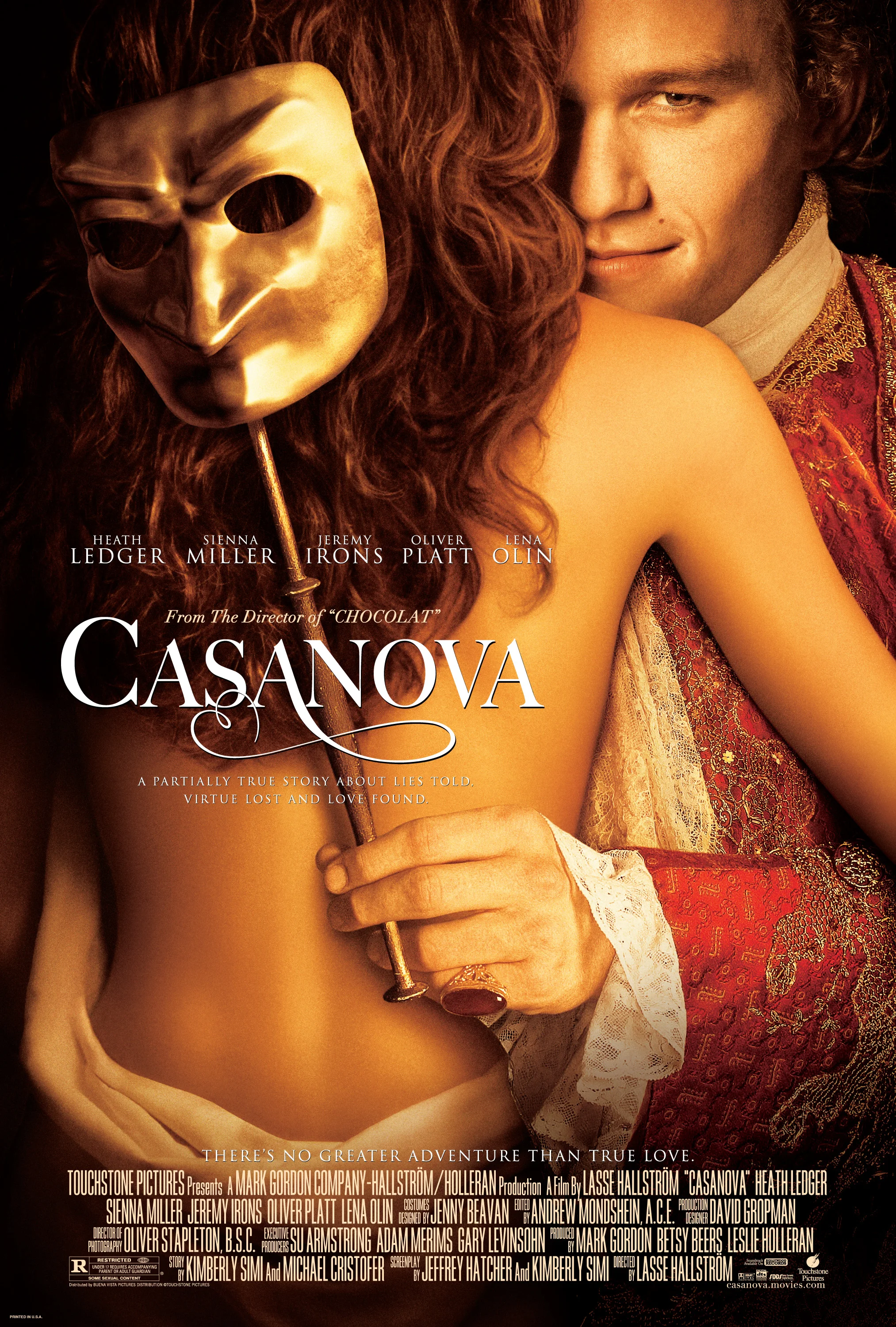 Póster de la película Casanova (2005), decoración de pared con diseño de Roma