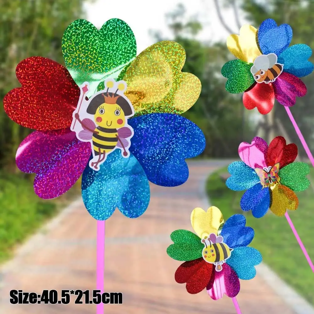 Cartoon Bambini Giocattoli Giocattoli per bambini Girandole a vento fai da te Girasole colorato Mulini a vento Layout Girandole Giocattoli Girandole in plastica