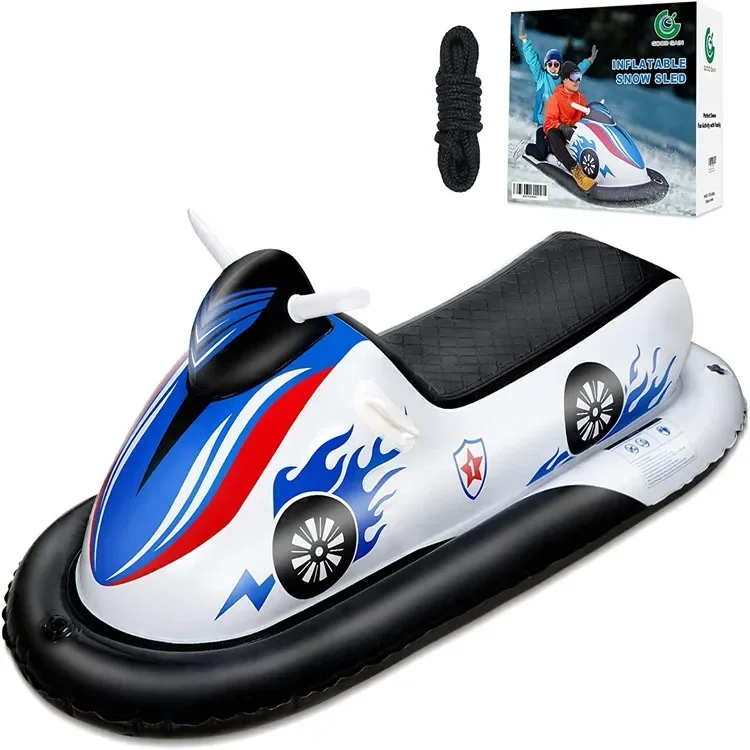 Spot inflatable motorboat large size 175cm snow tube high elastic cold outdoor inflatable ski sled