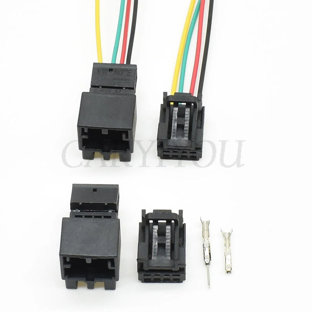 1 Set 1-1670989-1 1534148 4 Pin Door Lifter Switch Plug 8K0 973 754 Auto Wiring Harness Socket For VW Audi 8K0973754 8K0972994