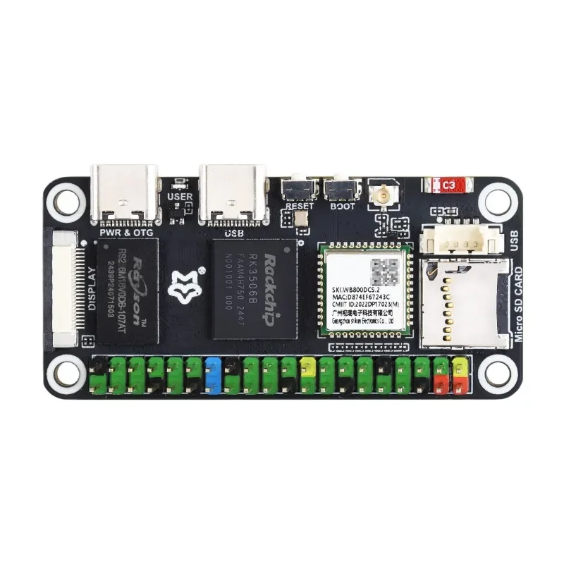 VoltSLuckfox Lyra Zero W Micro Linux Development Board RK3506B Chip Triple-core Arm Cortex-A7 And Arm Cortex-M0 Processors