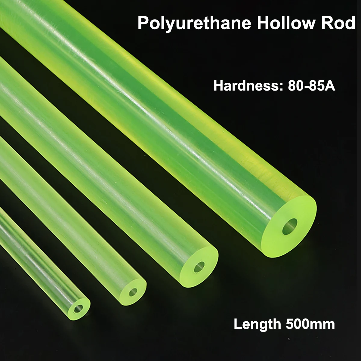 

1Pcs Length 500mm Polyurethane Hollow Rod PU Plastic Pipe Bar Shock Absorber OD 16/18/20/22/25/30/35/40/45/50/55/60mm