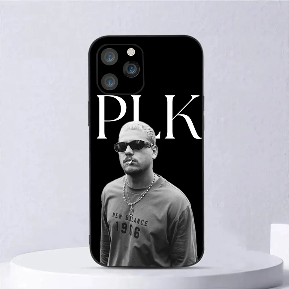 حافظة هاتف PLK French Rapper Mathieu لهاتف iPhone 16,15,14,13,12,11,Plus,Pro Max,XS,X,XR,SE,Mini,8,7 غطاء أسود من السيليكون الناعم