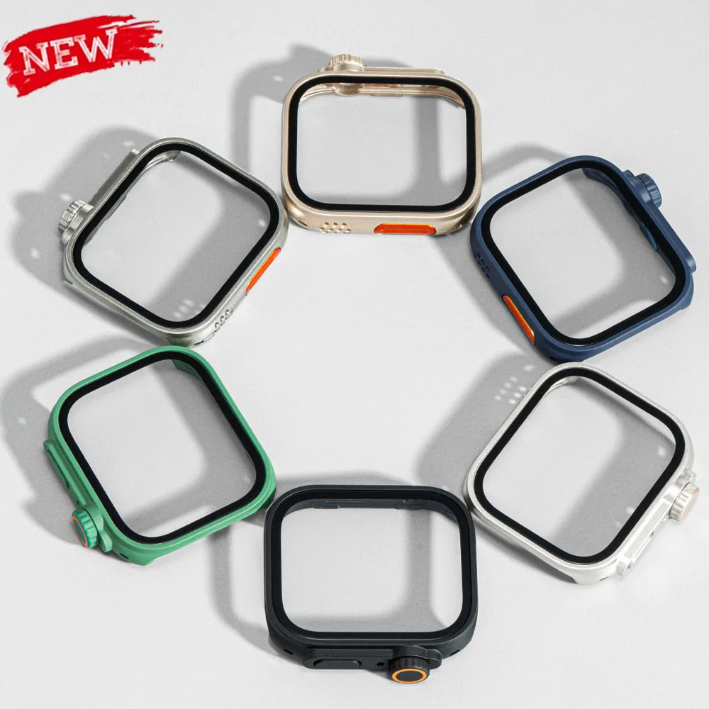 Change To Ultra Watch Case für Huawei Watch Fit 4 Pro/4/3, Displayschutzfolie + Glas für Huawei Fit4 Pro/4/3, Upgrade auf Ultra 2