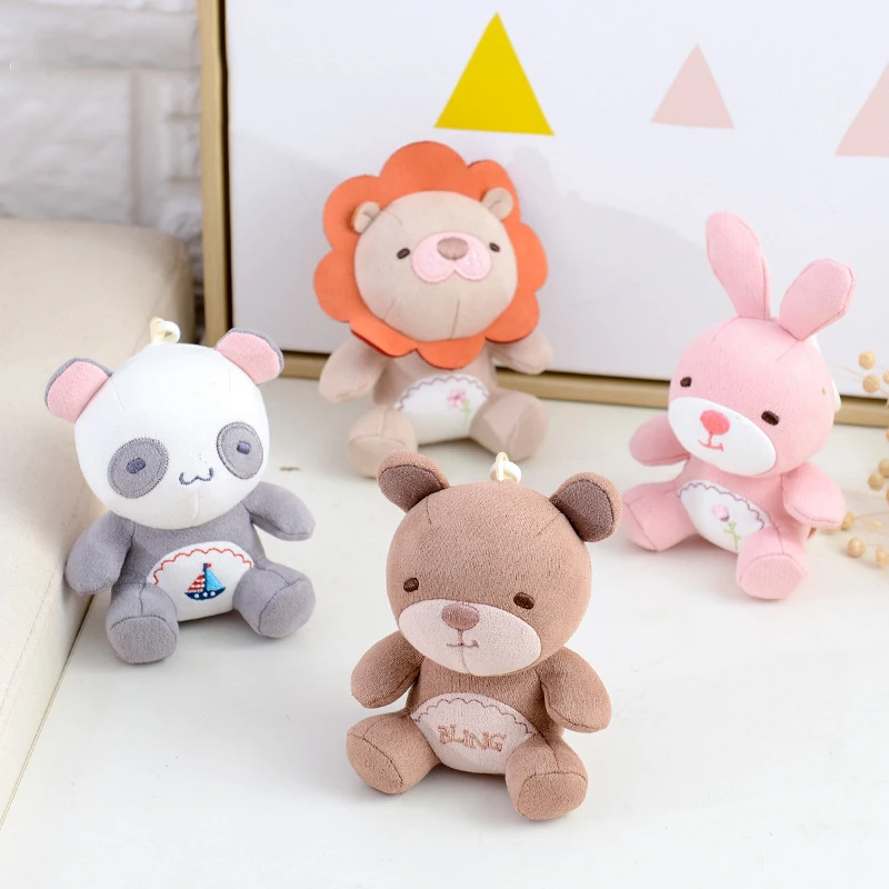 Funny Schnappi with Fashion Cloths Keychain Cute Stuffed Animal Keyring For Bag Pendant Cartoon Plush Doll Keychain Wholesale