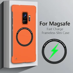 Luxury Hard PC Frameless For Magnetic Phone Case For Samsung Galaxy S9 S9 Plus Back Cover Case Matte Thin Cover Cases