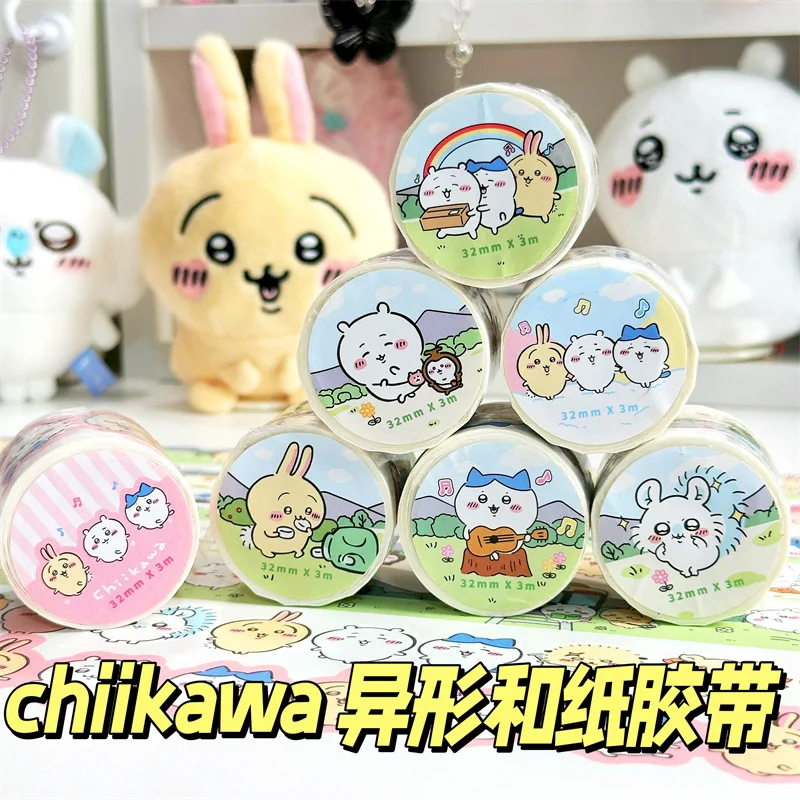 

Cute chiikawa washi tape 3cm hand account decoration shape collage material hand account tape roll ins sticker