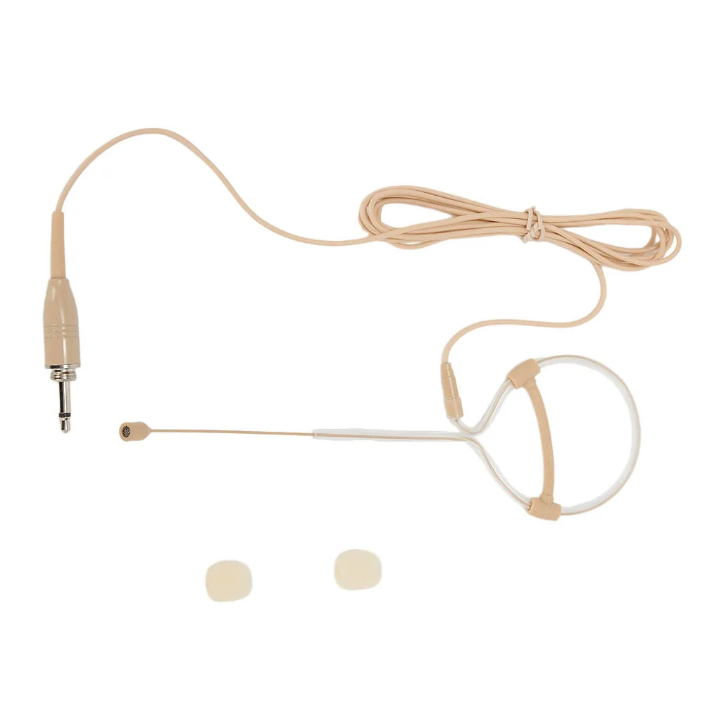 

Beige Single Earhook Headset Mic Headworn Microphone 3.5mm 3 Pin 4 Pin XLR Plug FOR SHURE Omnidirectional Microphone