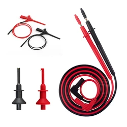 Multimeter Test Leads Cable Tips Probe Tip Hook Alligator Clips 4MM Thread 2MM Tip Test Cable Kit For Multimeter