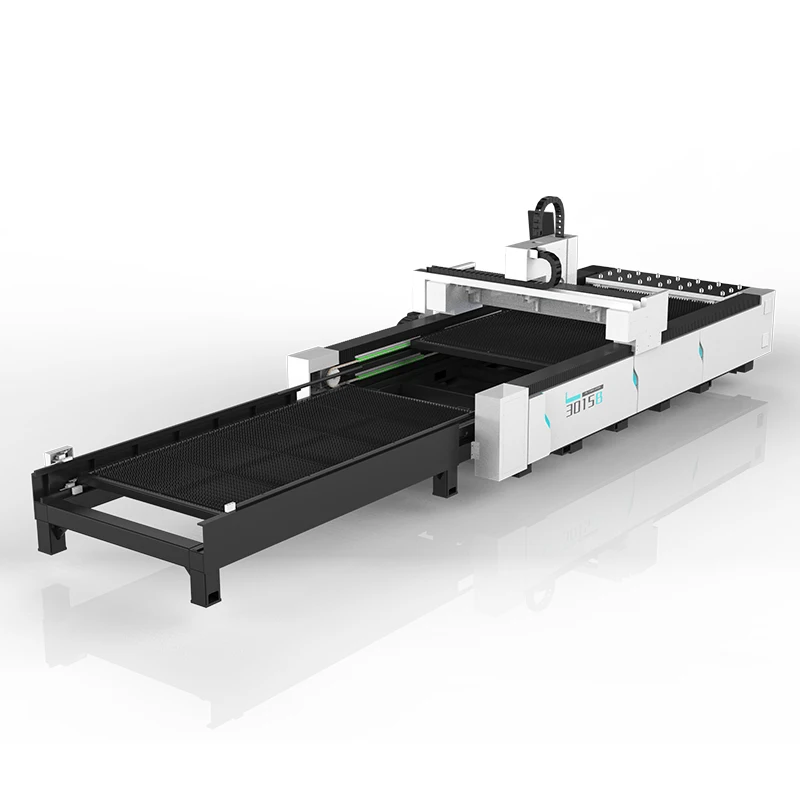 2 Table 1mm aluminium and stainless steel 2kw 1kw Metal Sheet Cnc Fiber Laser Cutting Machine 1530