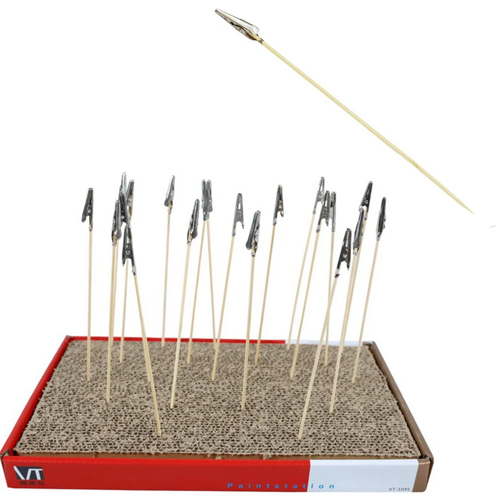 Model Hobby Parts Holder Airbrush Paint Spraying Booth Clip Stand Base With Model Painting Clip Base Modelers Color Paint Tool