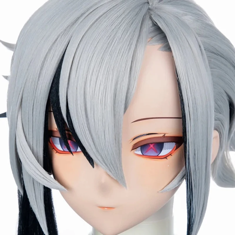 

(MEO068) Customize Handmade Full Head Lockable Crossdress Male to Female Japanese Cartoon Anime Game Character Kigurumi Mask