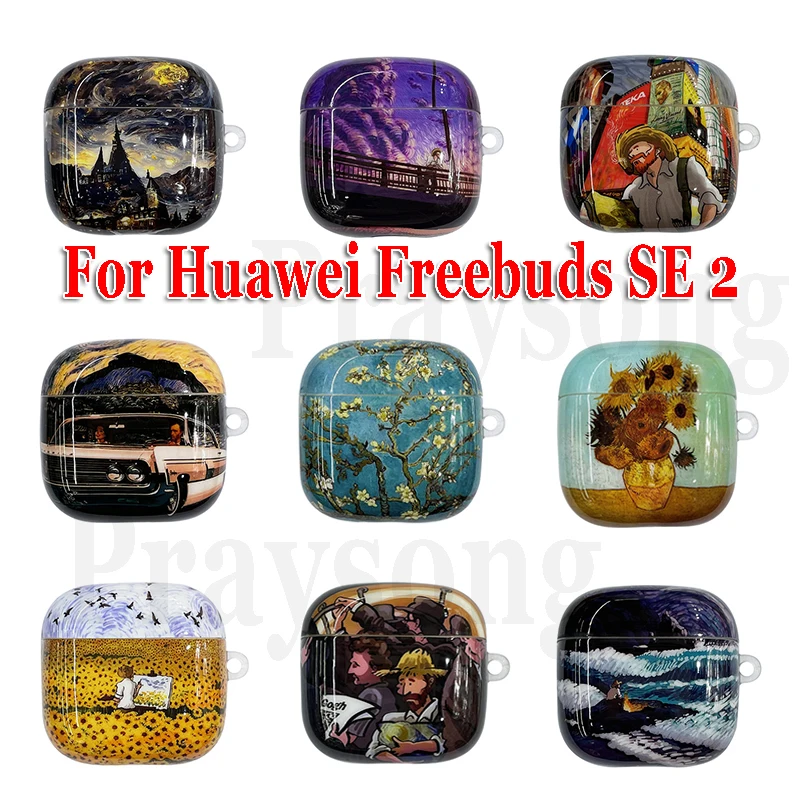 

Retro Cover for Huawei Freebuds SE 2 Case Protective Creative Cover for Freebuds SE 2 Funda Charging Box Anti-fall Earphone Bag