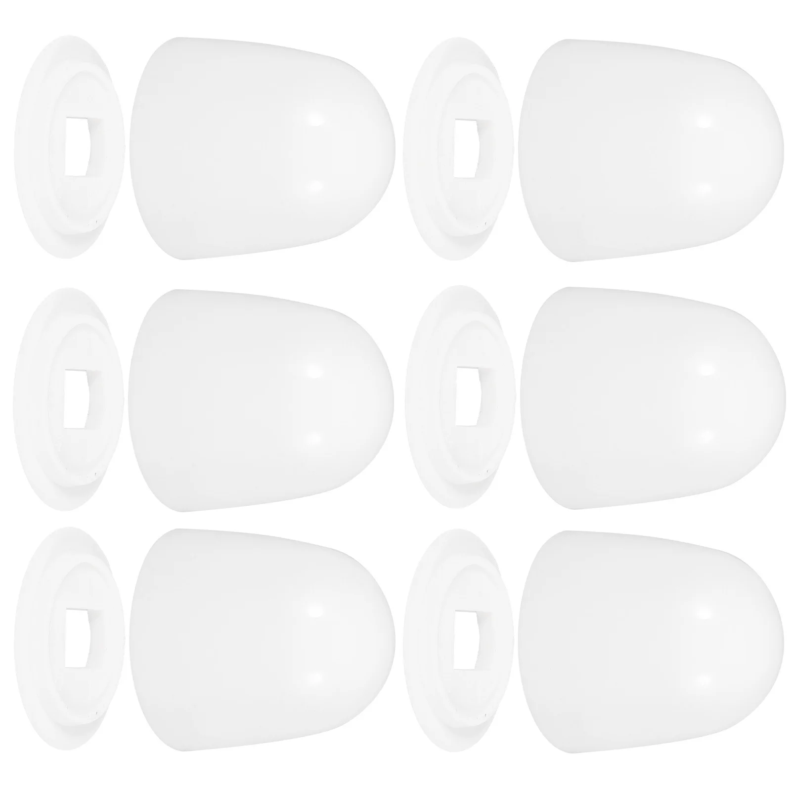 

6Pcs Toilet Bolt Caps Decorative Trim Cover for Toilet Floor Bolts Universal Plastic Push-on White Rust Resistant Bathroom