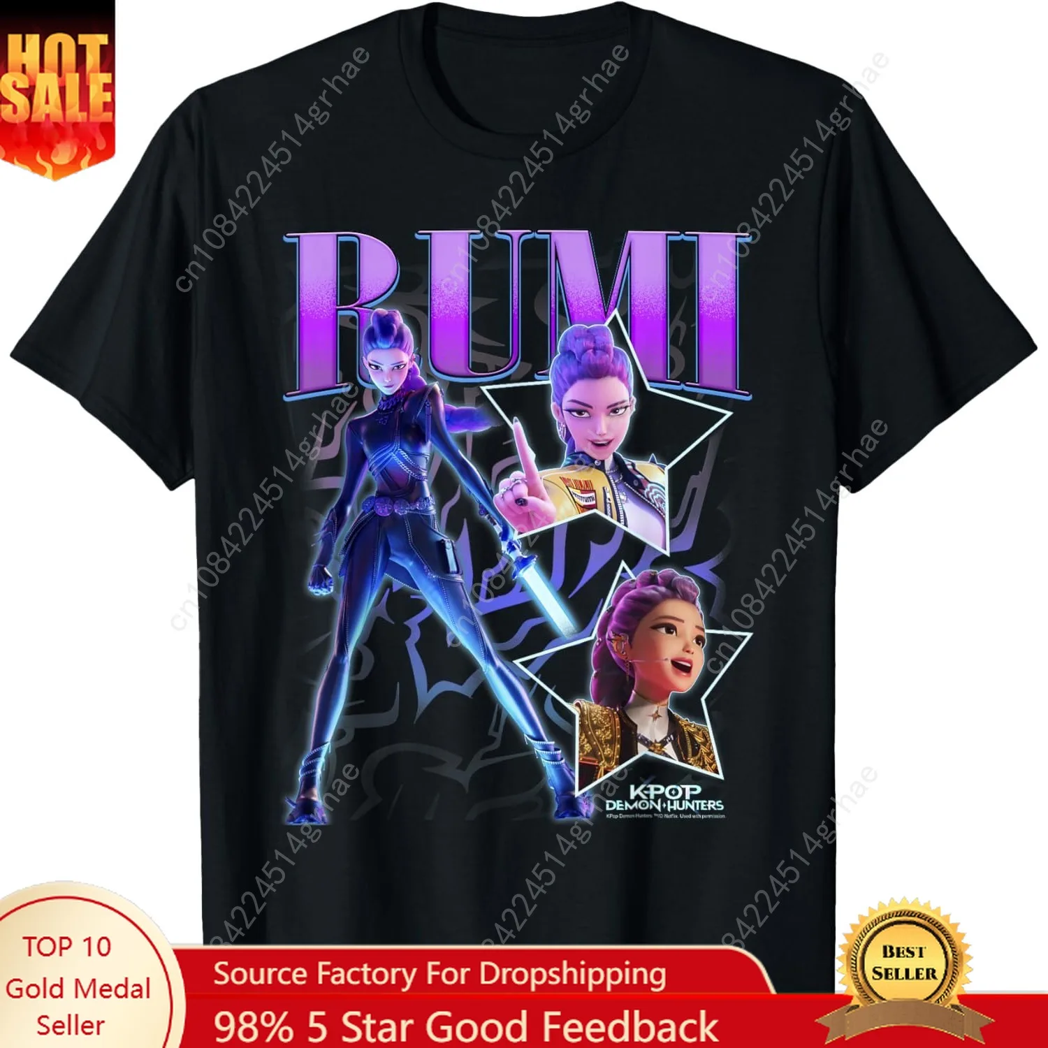 Camiseta con póster estilo Y2K de escaparate de Rumi de Halloween