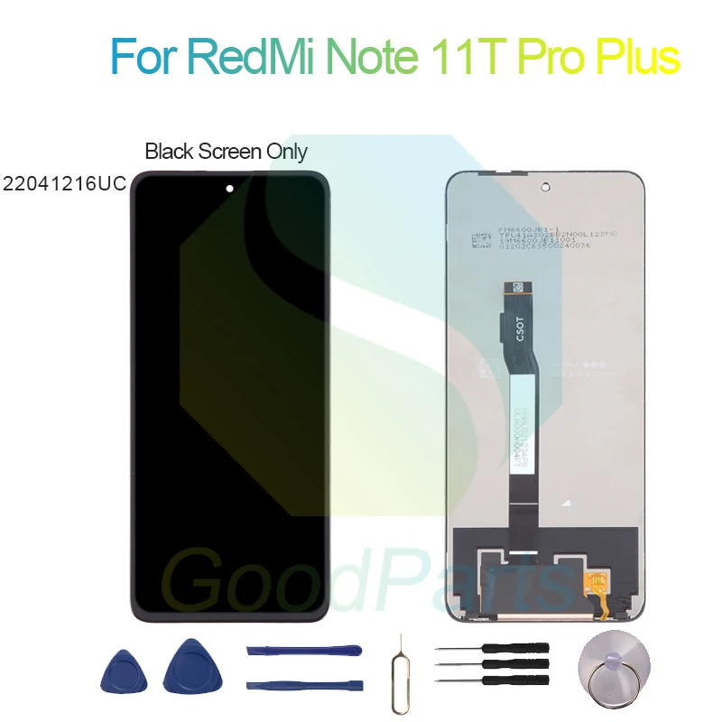 For RedMi Note 11T Pro + Screen Display Replacement 2460*1080 22041216UC For RedMi Note 11T Pro Plus LCD Touch Digitizer