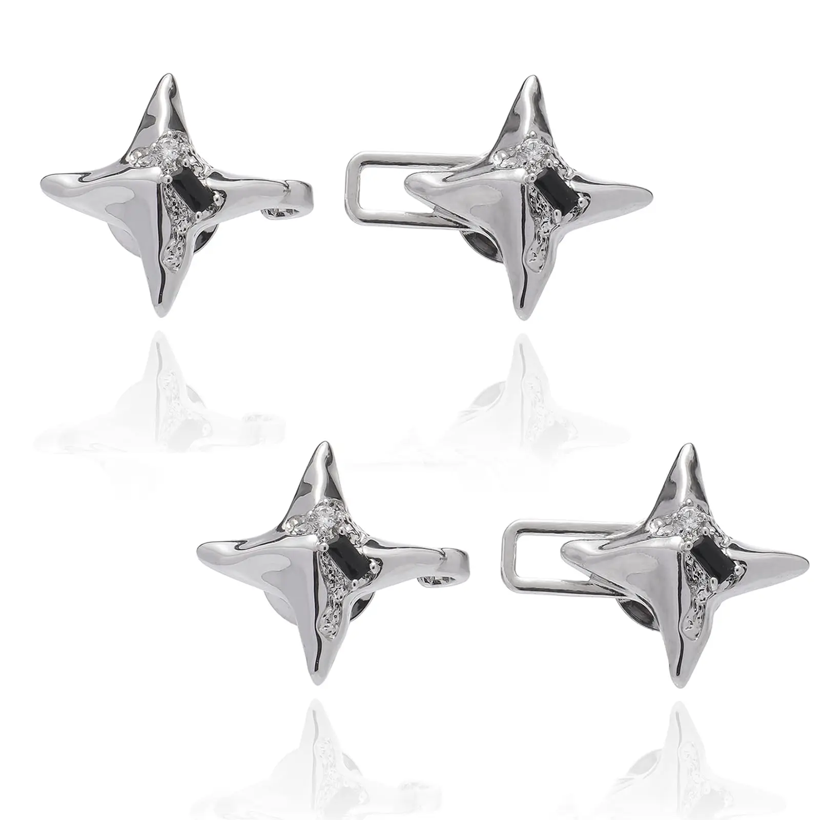 2 Set Pant Waist Tightener,Night Sky Stars Waist Clip No Sew Jean Buttons for Loose Jeans Skirts Dresses for Women