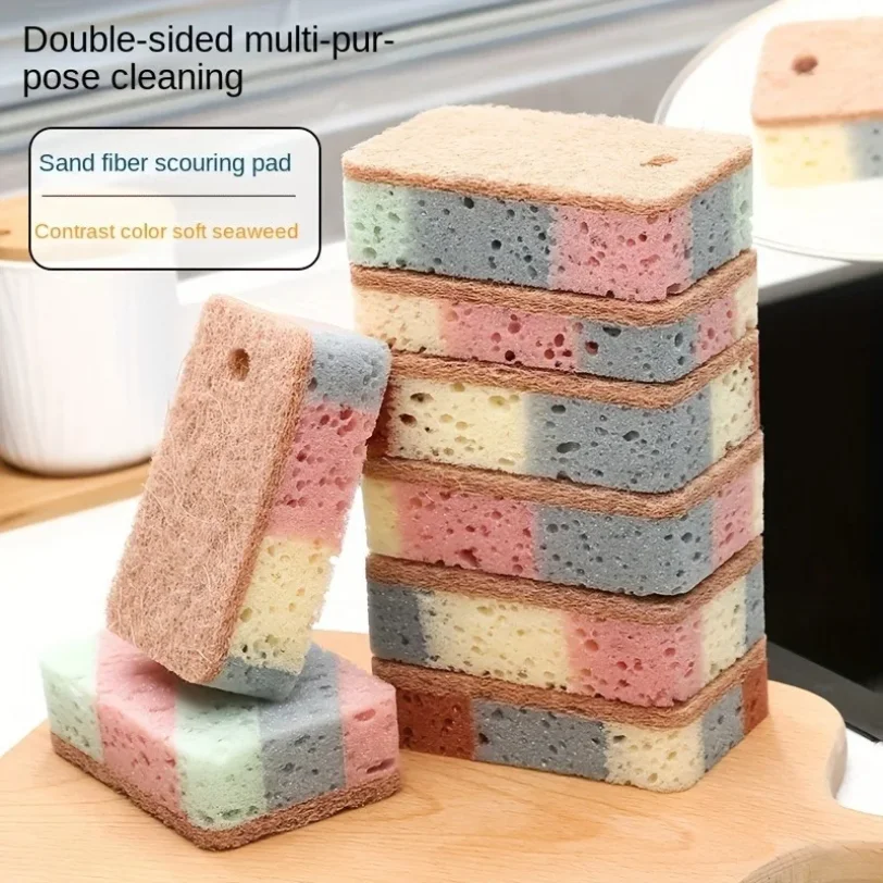 

Kitchen Stain Removal Nano Sponge Magic Wipe Hundred Clean Cotton Dishwashing Sponge Wipes Bathroom Cleaning Utensils