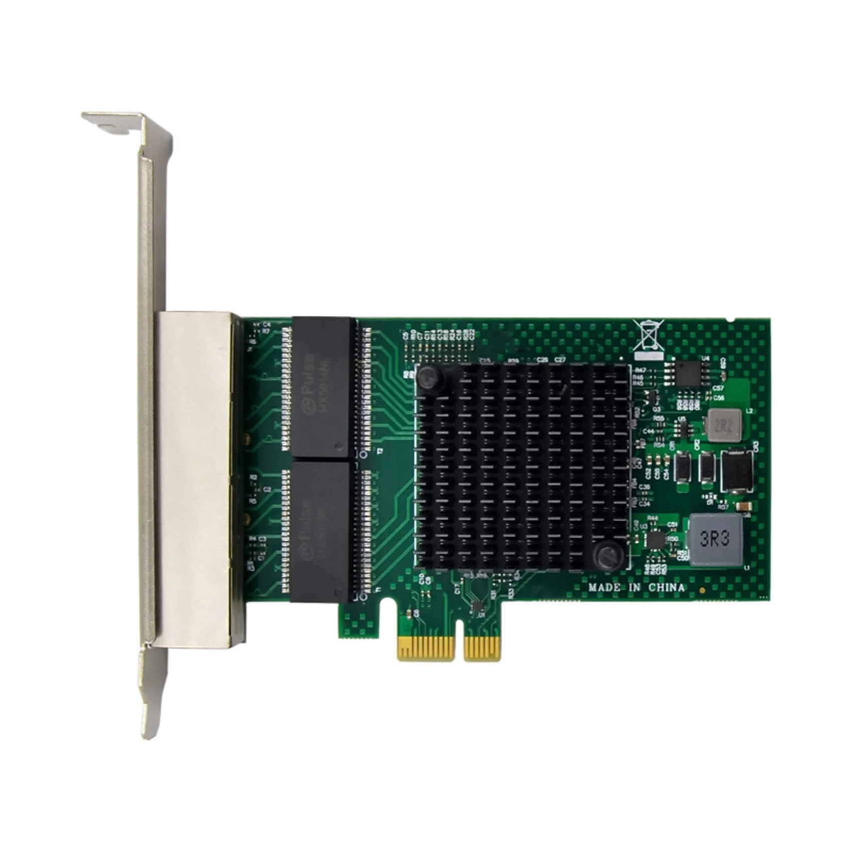 Adaptador de rede BCM5719 PCI-E X1 Placa de rede Gigabit de 4 portas Adaptador de servidor Ethernet Adaptador de placa de rede PCI-E