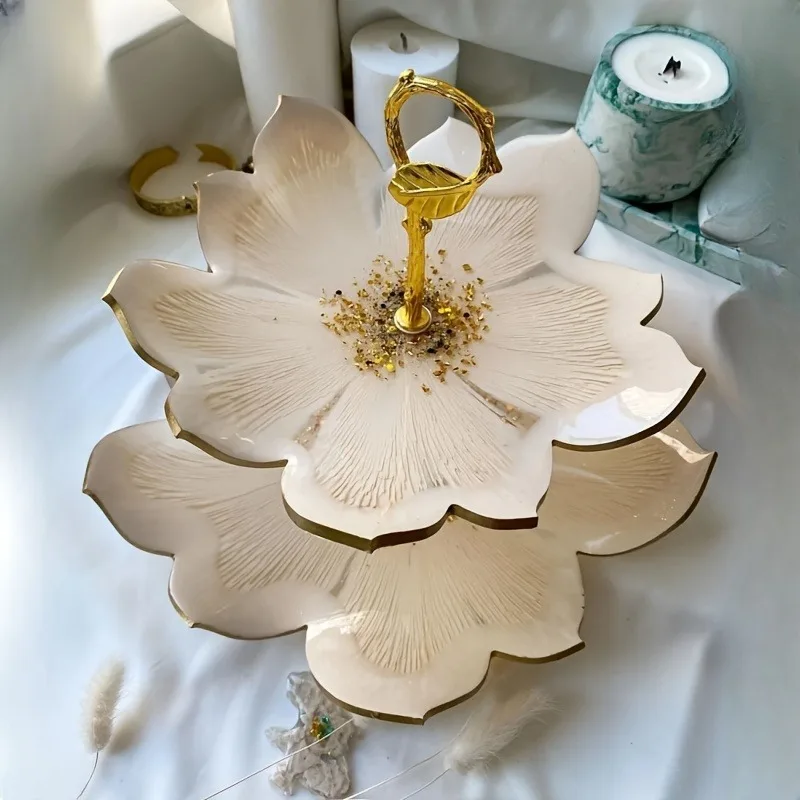 

Формы для подставок для торта из смолы DIY, формы для литья подставок для хранения тортов и подносов из эпоксидной смолы для изготовления подносов для кексов и десертов