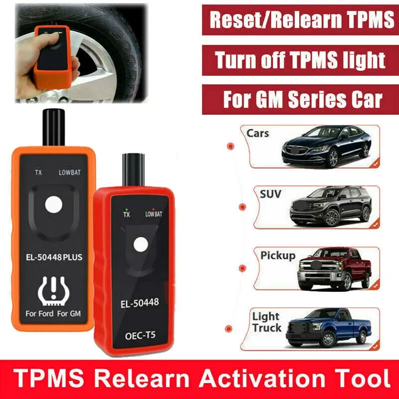 KINGBOLEN EL-50448 TPMS Relearn Tool for GM Cars For Opel For Ford Car Tire Presure Monitor System EL-50448 TPMS Reset Tool