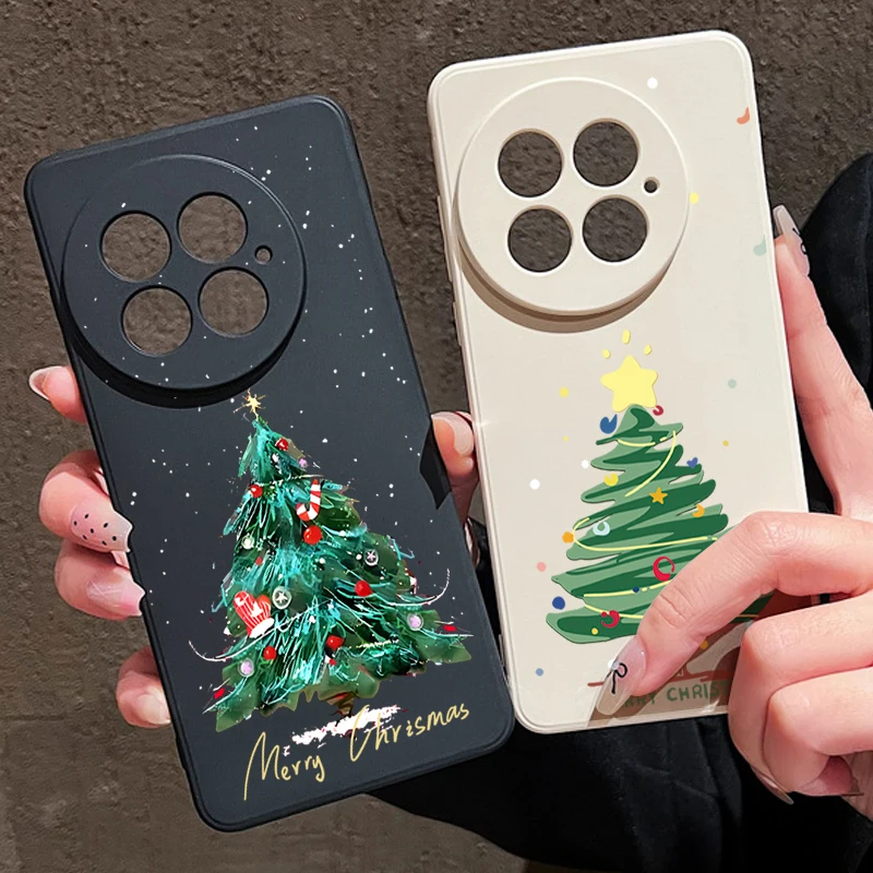 เคสโทรศัพท์ TPU บางนุ่ม สำหรับ OnePlus 13 13R 12 12R 11R 5G ป้องกันการกระแทก ลายต้นคริสต์มาส เคสซิลิโคนสำหรับ OnePlus Ace 5 3 2