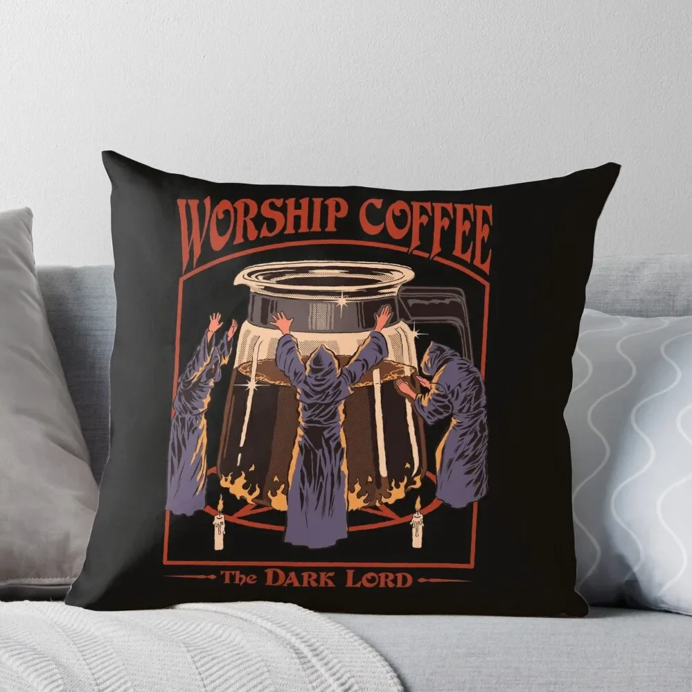 

Worship Coffee Throw Pillow Luxury Cushion Cover Pillow Decor Christmas Cushion For Home