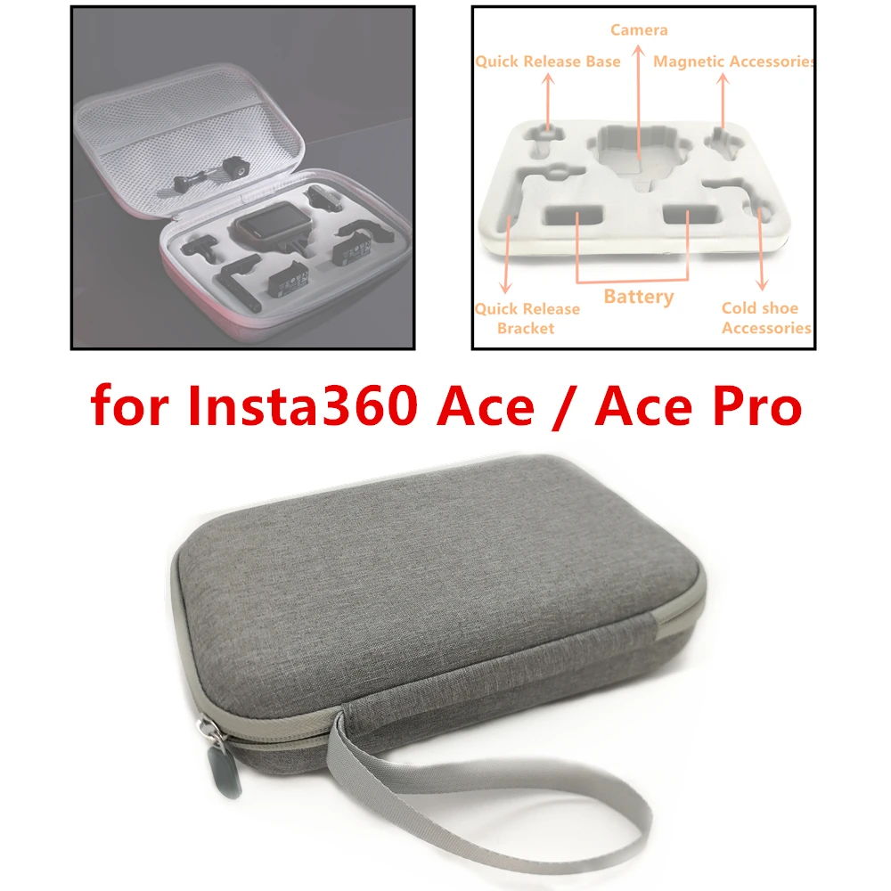 AcePro Carry Hard Shell Case Portable Storage Box for Insta360 Ace Pro Camera