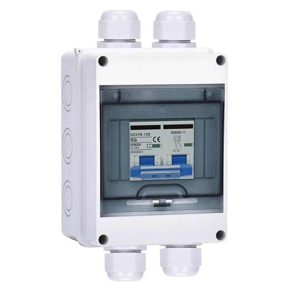 

Reliable Protection against Excessive Current 50A Solar System Isolator Switch Box for DC 500V Circuit Breaker