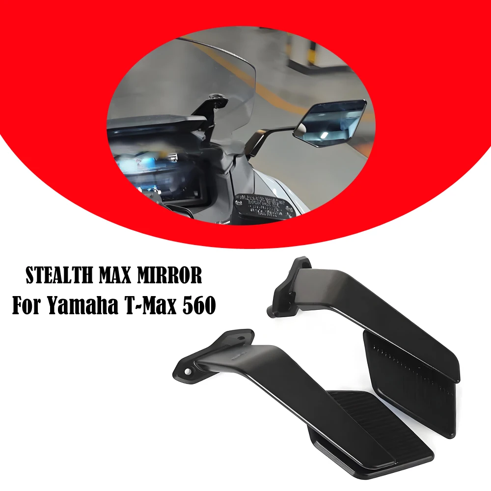 

For Yamaha T-MAX 560 T-Max560 Tech Max 2025 New Motorcycle Rear View Mirrors Adjustable Aluminum Mirror AccessoriesTMAX 560