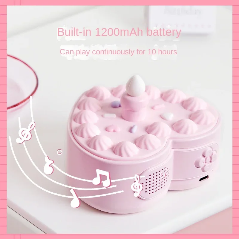 Love Bluetooth speaker cute heart girl heart birthday song birthday gift computer desktop small speaker