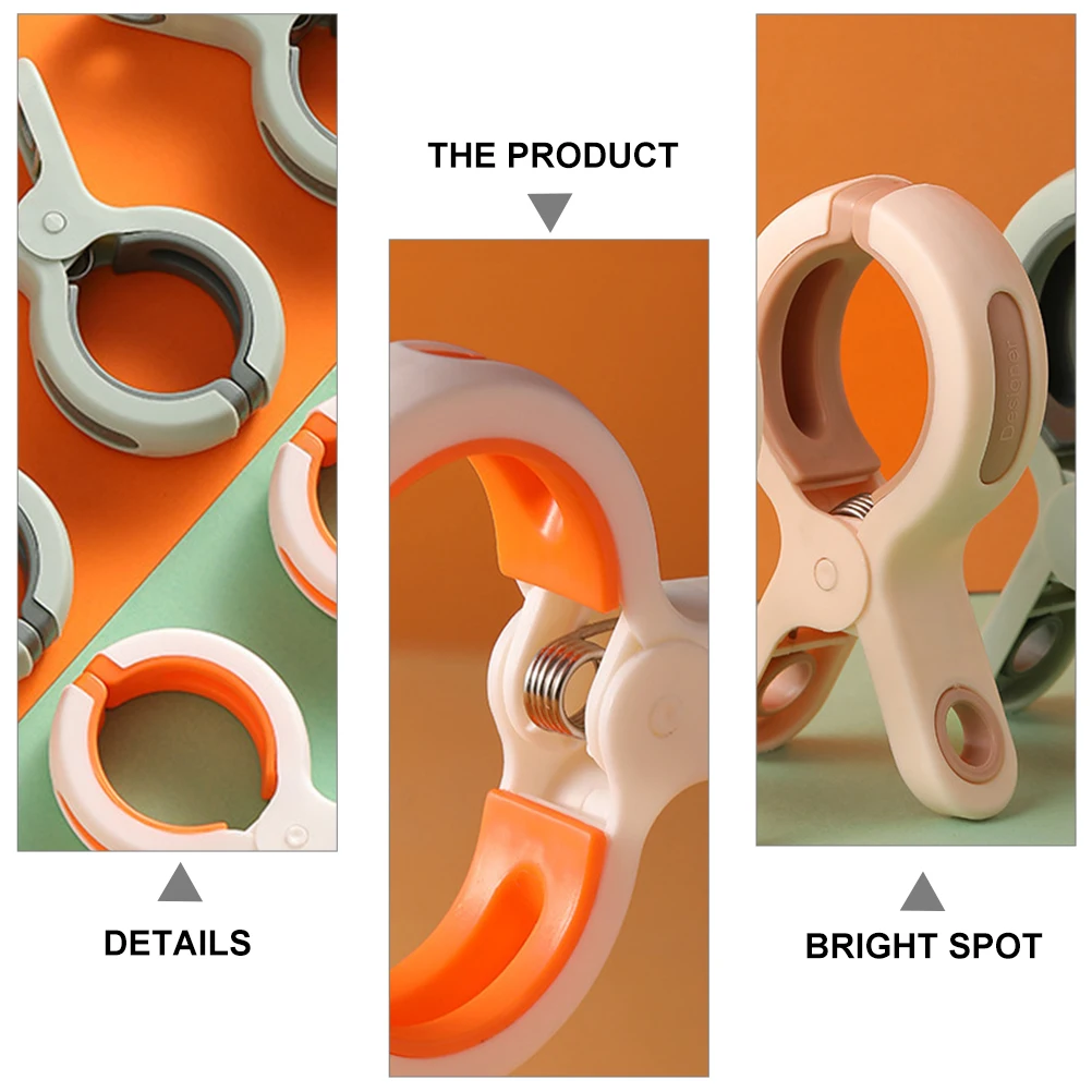 

6pcs Heavy Duty Anti-Wind Clothes Clips Non-Slip Serrated Design For Laundry Towel Quilt Hanging Drying Rack Plastic Clothespin