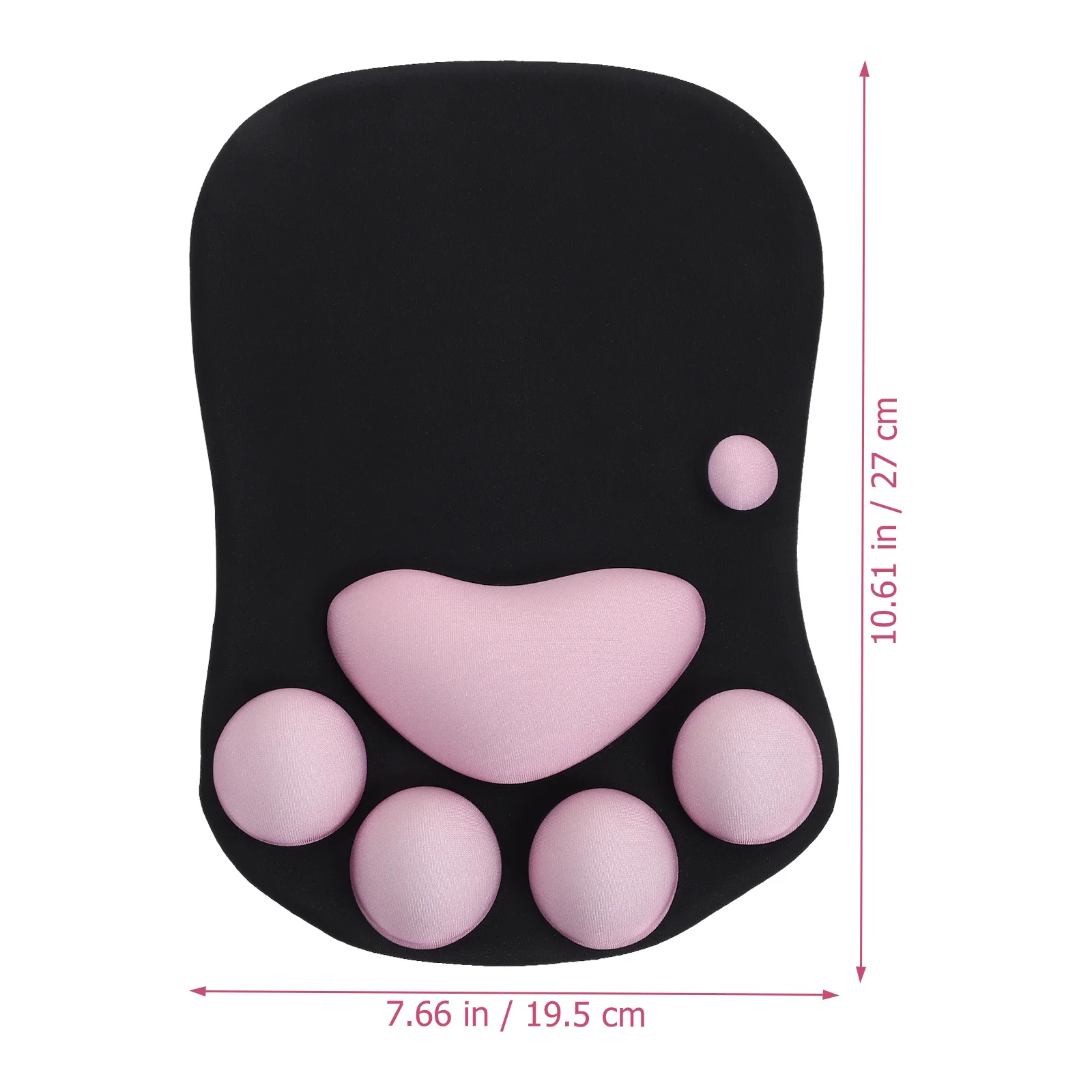 

Mouse Pad With Wrist Support Cat Paw Pattern Ergonomic Design For Gaming Office Home Smooth Glide Anti-Skid Base