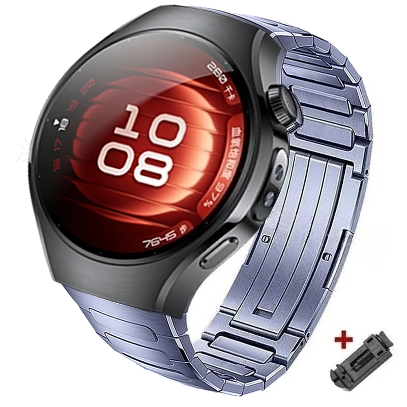 

Luxury Titanium Alloy Strap For Huawei Watch 5 46MM No Gaps Metal Band For Huawei Watch 5 42mm Business Quick release Band