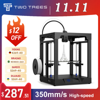 Twotrees SP-5 V3 3D Printer Metal frame Core XY FDM Hotbed PEI 350MM/s High Speed Color Printer Dual Z Axis Print PA/PC/PLA