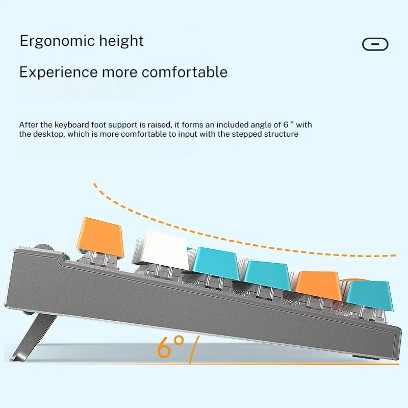 F3050 Mechanical Custom Keyboard 2.4g Wireless Dual-mode Hot Swappable Green Light Gaming Waterproof Computer Peripherals