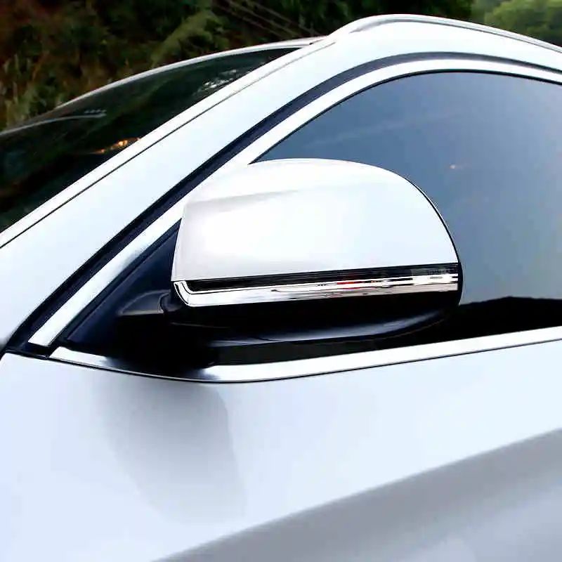 Car Styling Rearview Mirrors Cover Trim Strips For BMW 1 3 4 5 7 Series X1 X3 X4 X5 F15 X6 F16 F10 E84 F20 F30 F36 F34 F25 F26