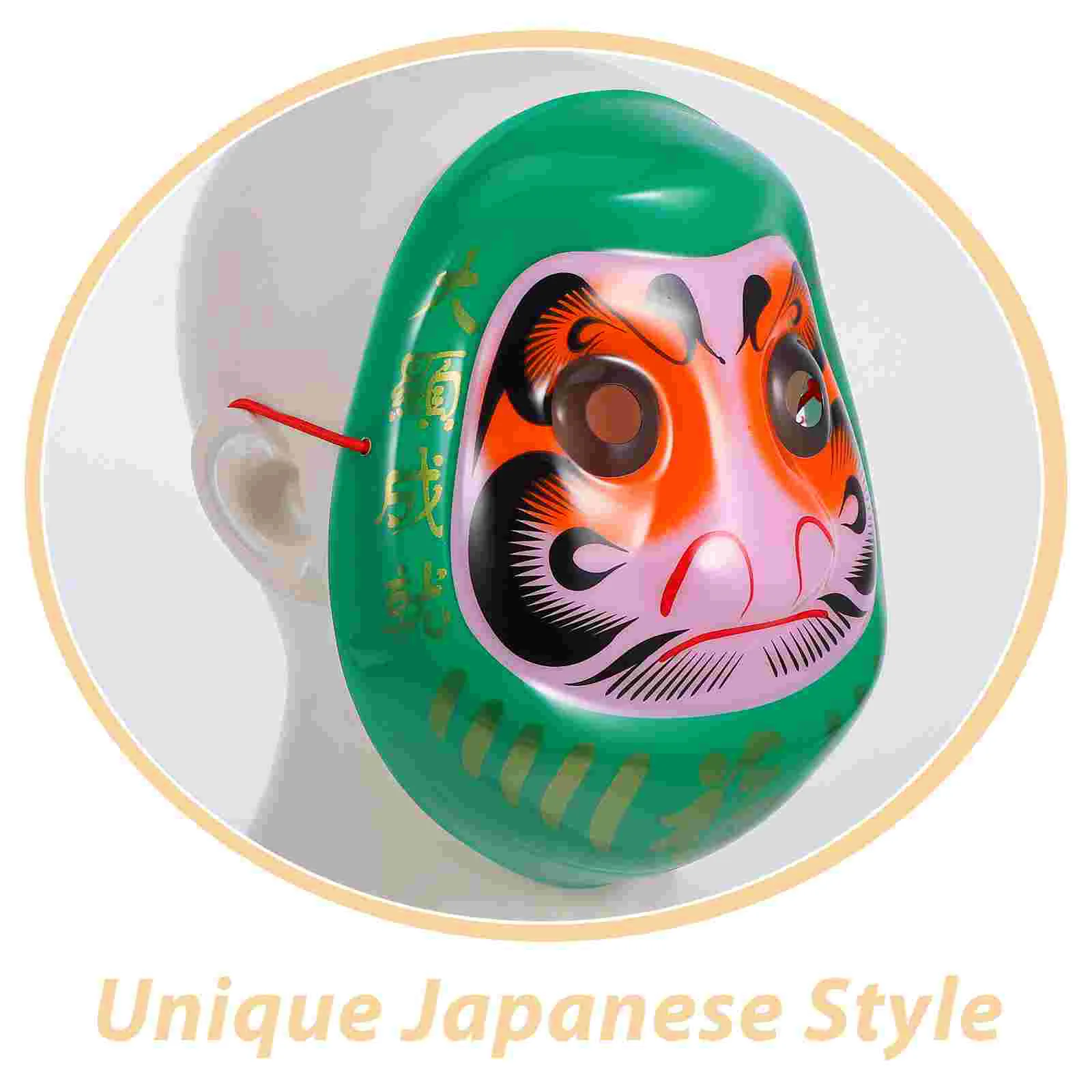 Daruma Man Cosplay Trajes para o Halloween, Vestir Máscara, Favores de festa japoneses, Maquiagem Props, Suprimentos