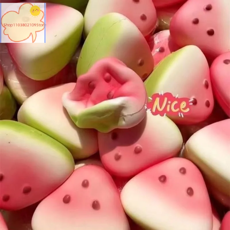 【HT】【HT】Watermelon Shaped Toy Soft Slow Rebound Adorable Design For Kids Gifts Party Favors Office Stress Relief