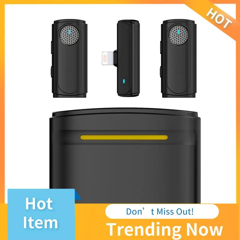 Mikrofon bezprzewodowy B68A, mini, przenośny, krawatowy, dwukanałowy do nagrywania audio i wideo, do transmisji audio na żywo.