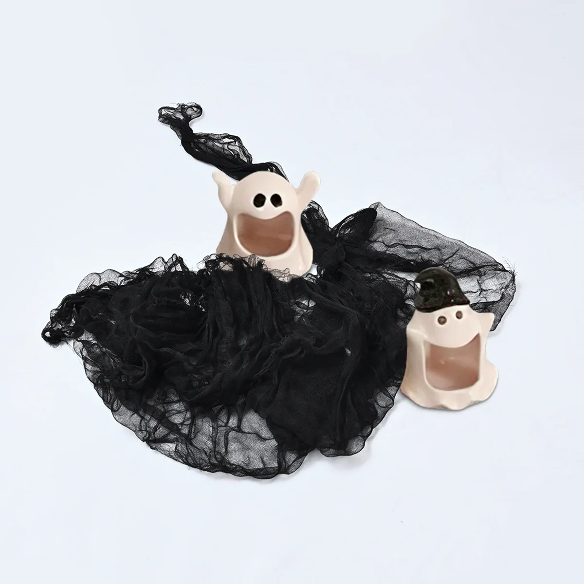 هالوين الشاش الأسود الرعب منازل مسكون ديكور أسود زاحف القماش حفلة مدخل المنزل جدار الشاش مشهد الإرهاب الدعائم