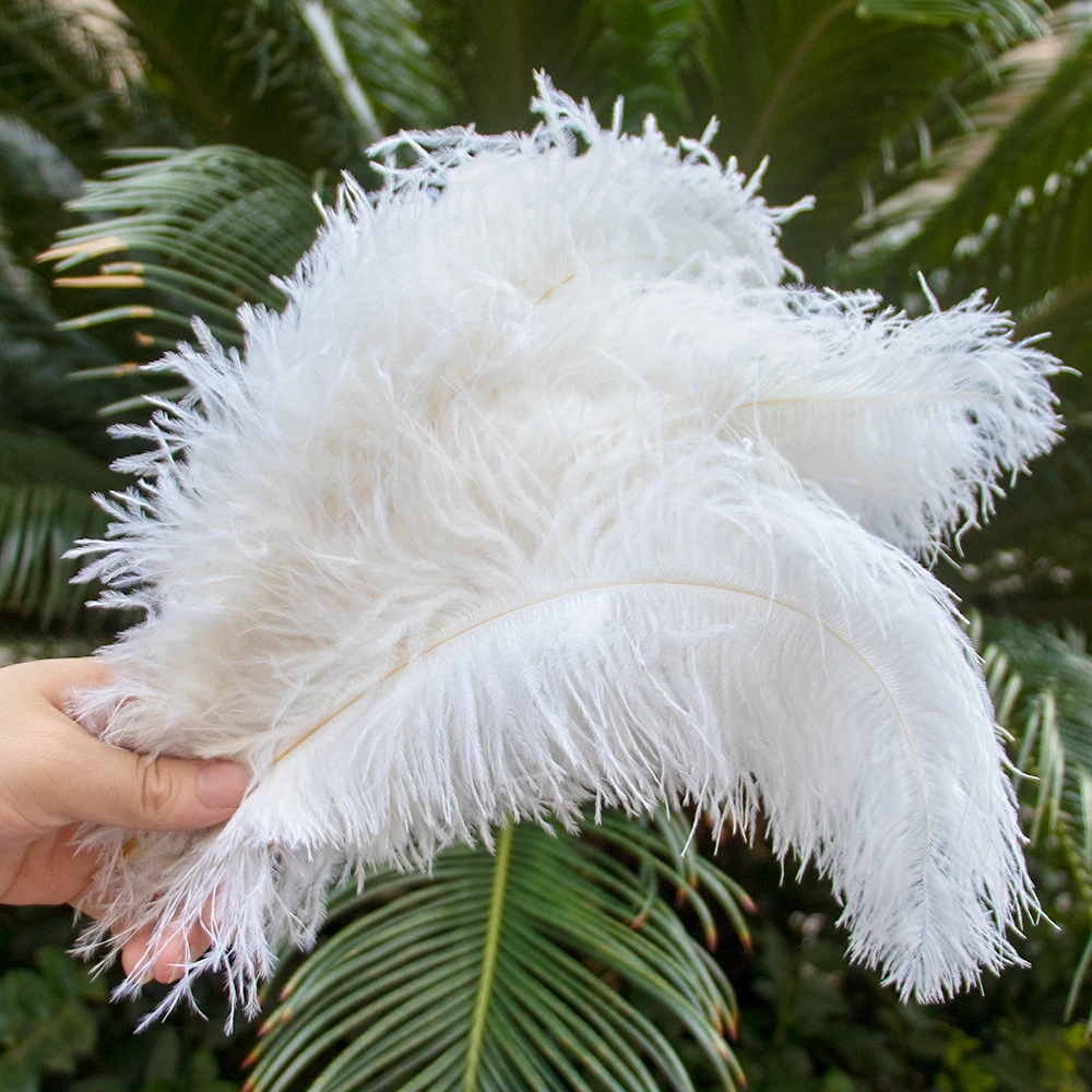 Natürliche Straußenfedern, 10 Stück, mehrfarbig, für Hochzeit, Party, Tischdekoration, Vase, Dekoration für Zuhause, Tisch, Hochzeitszubehör, Plumas Craft, 15–35 cm