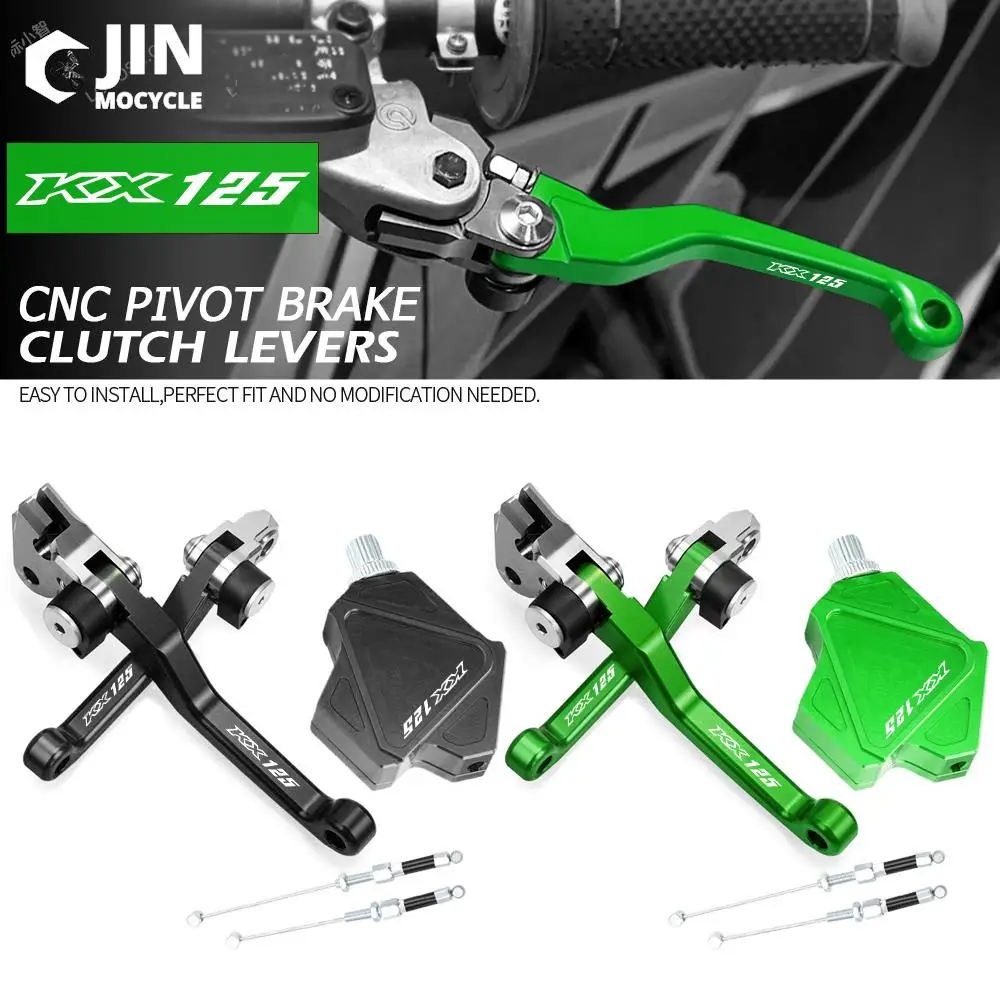 

Dirt Bike CNC Brake Clutch Levers Stunt Clutch Pull Cable Lever Replacement Easy System For KAWASAKI KX125 2006 2007 2008