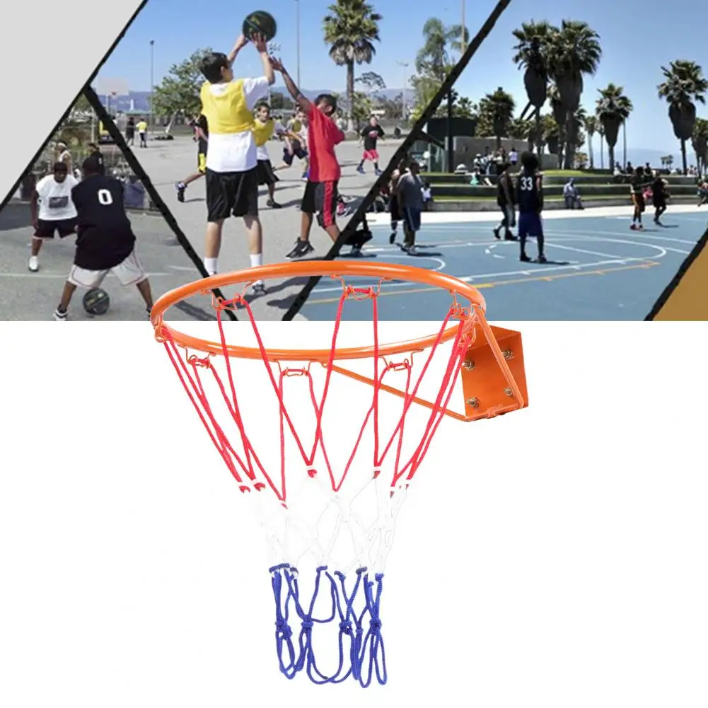 High Resilience Basketball Target Durable Steel Basketball Hoop Replacement Sturdy Structure High Resilience for Easy