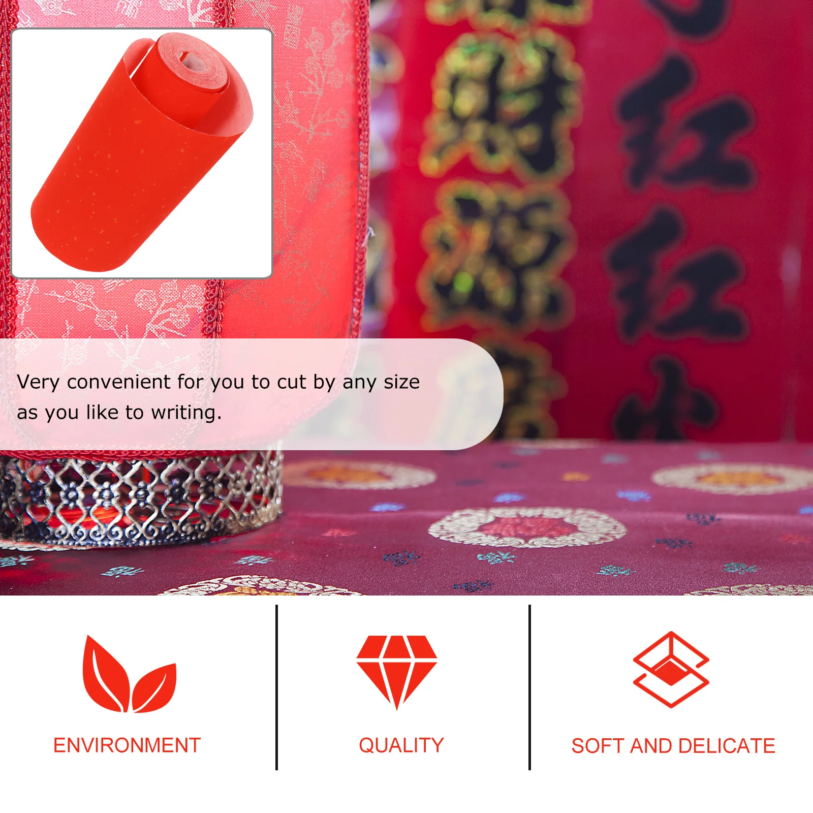 Рисунок 6 - Рулон красной бумаги Сюань из бамбуковой целлюлозы