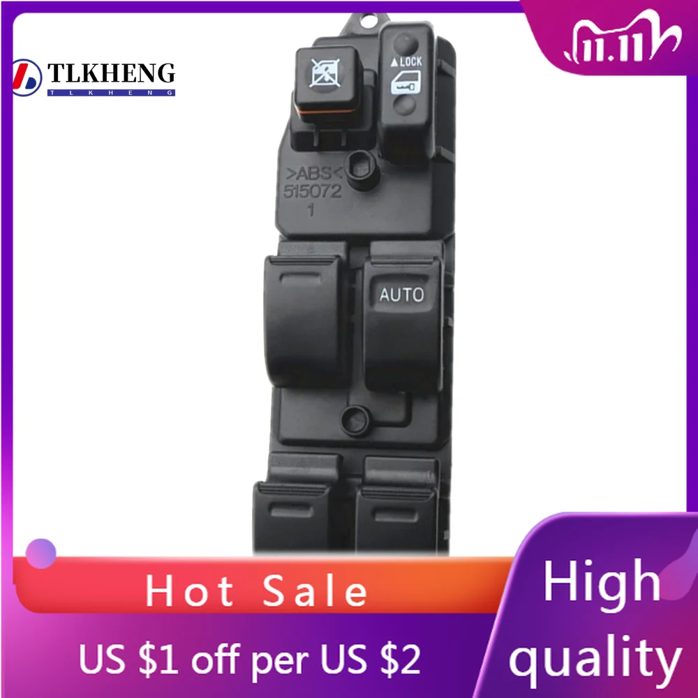 

Power Window Switch Control Button Panel for Toyota Corolla 110 1998-2002 84820-35050