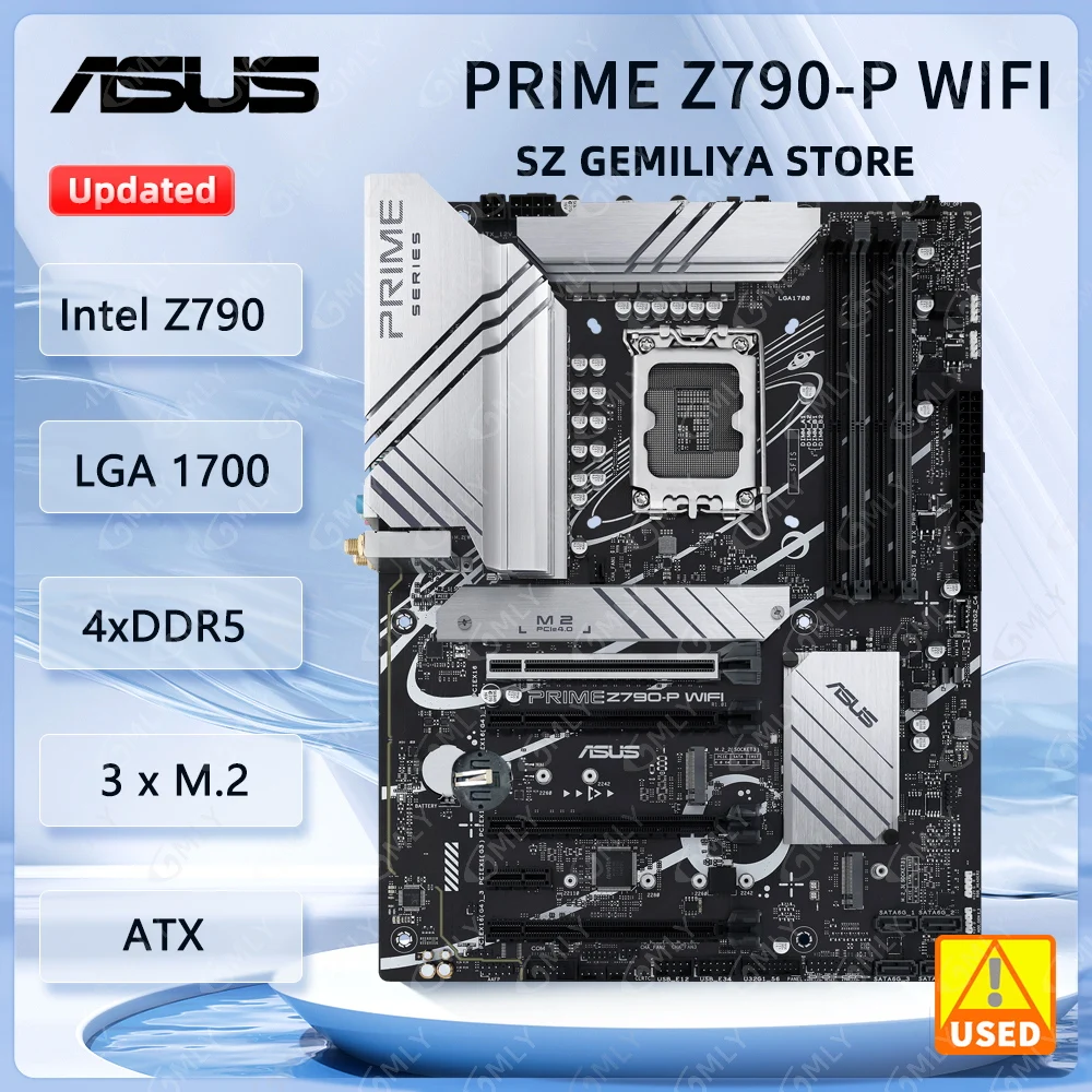 

ASUS PRIME Z790-P WIFI PRIME Z790-P WIFI D4 Процессор Intel Z790 LGA 1700 128 ГБ M.2 ATX с поддержкой I9-14900 i5-13500 i5-12400 I5-13400