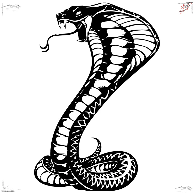 

Exterior Accessories Funny Personality Reptile Snake Car Sticker Pvc Fashion Auto Motorcycle Decal 23x15cm