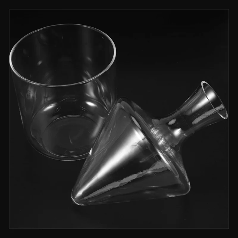 

Графин для вина ABFI с ведерком для льда, бессвинцовый, ручной выдувной хрустальный графин для вина, вращающийся быстрый качающийся