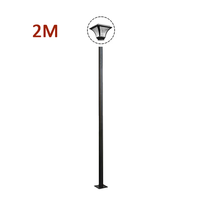 Dia76*1920mm Height Diameter Street Light Pole Garden Lamp Split High Pole Solar Landscape Lighting Support Stand